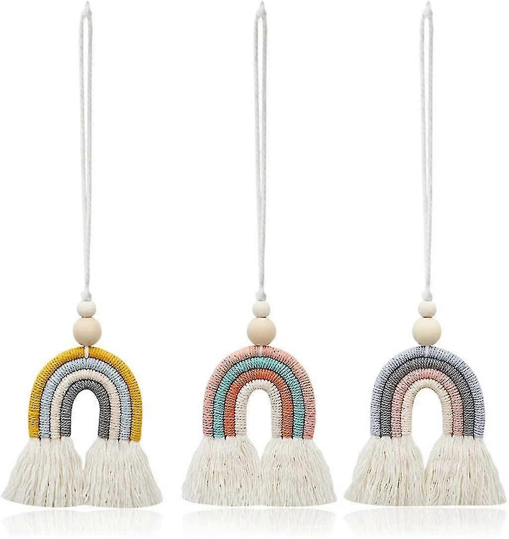 Rainbow Handmade Car Charms 3pcs