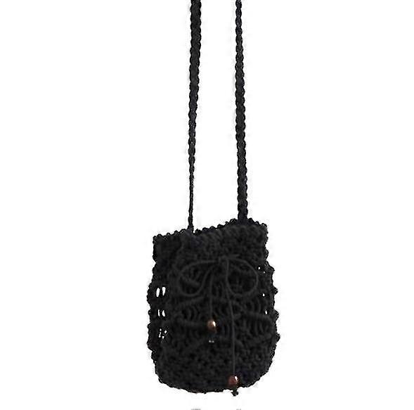 Ladies Straw Crossbody Bag Handwoven Beach Boho Shoulder Wallet