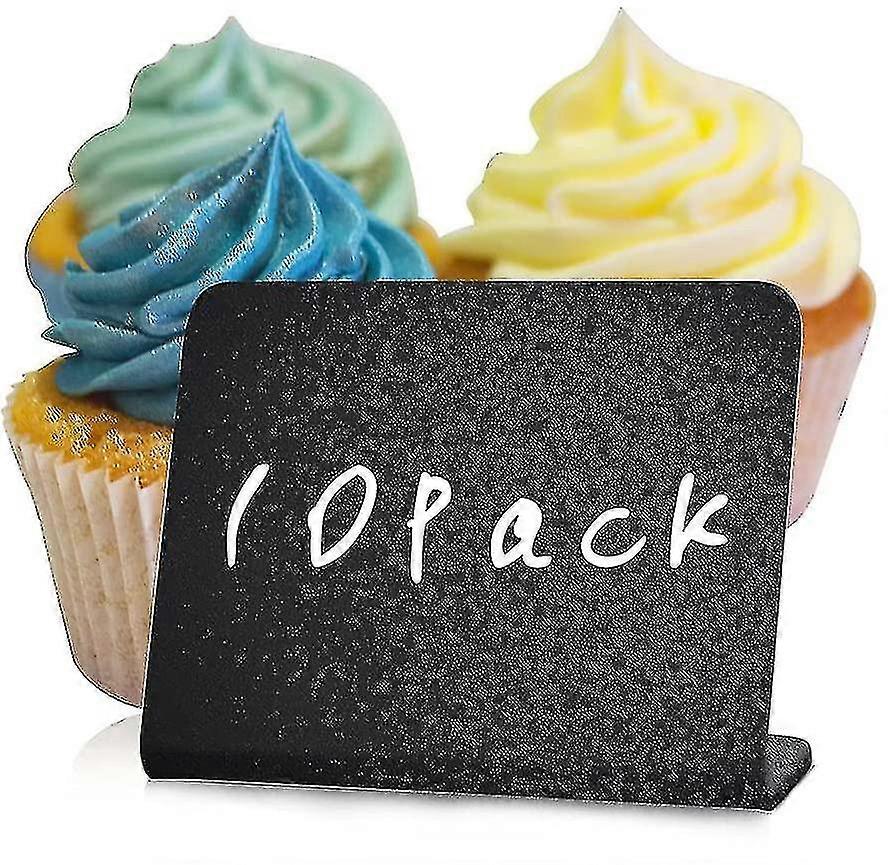 10 Pack Mini Chalkboard Signs 10x7.5cm For Food - Buffet - Tables - Small