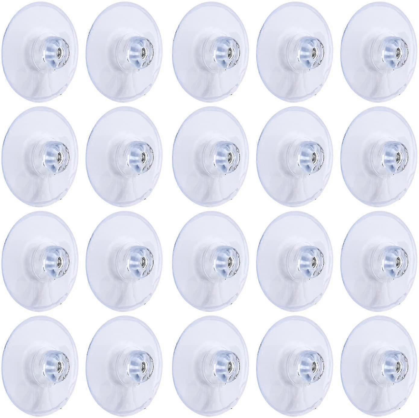 Transparent Plastic Suction Cup, 20 Pieces 45 Mm Clear Suction Cup Without
