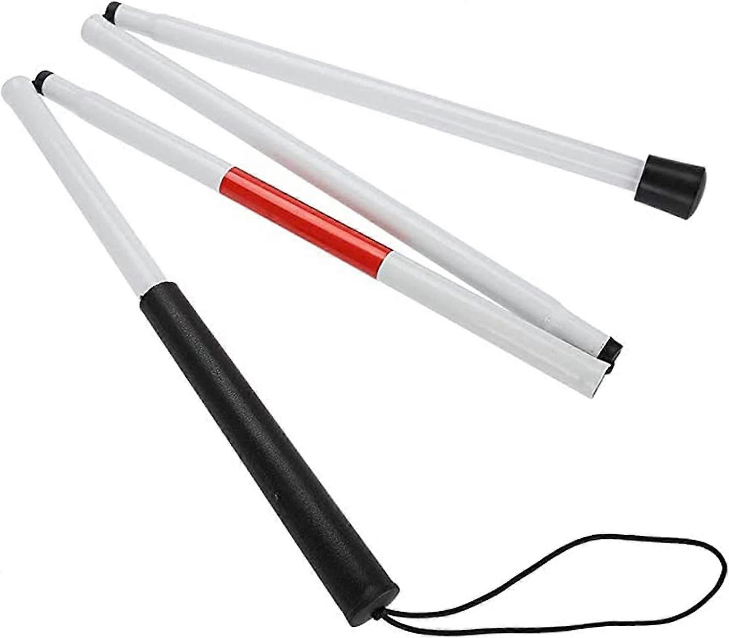 Blind Walking Stick Aluminium Alloy Blind Walking Stick Portable Blind Walking Stick Foldable Reflective Stick for Visually Impaired Blind and Elderly