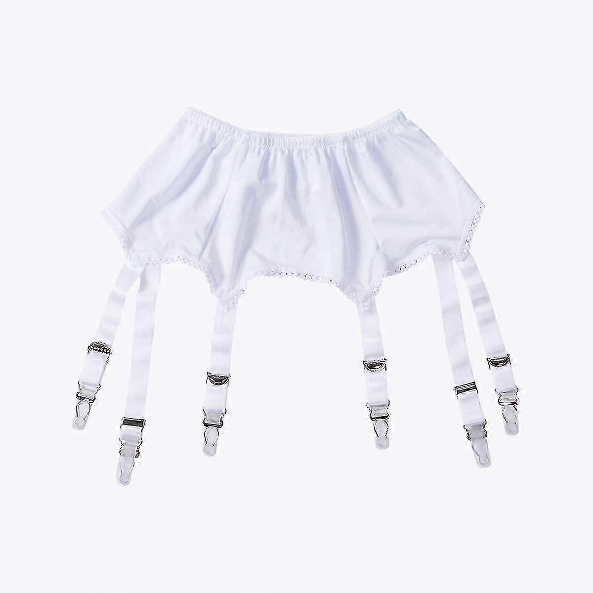 Womens Suspender Garter Belt High-Waisted Suspender 6-Strap Belts for Stockings Size 6 8 10 12 14 16 18 20 22 24 26 28