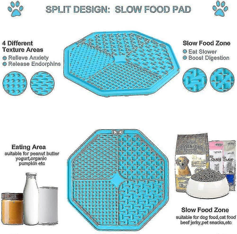 Dog Lick Pad.pet Slow Feeder Mat.fun Alternative To Slow Feeder Dog Bowls.calmin