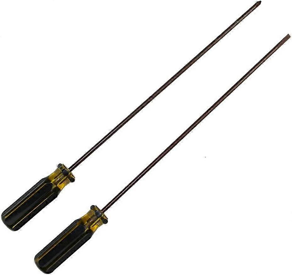 300mm Extra Long Phillips Head and Flat Blade Screwdriver,2 Packs