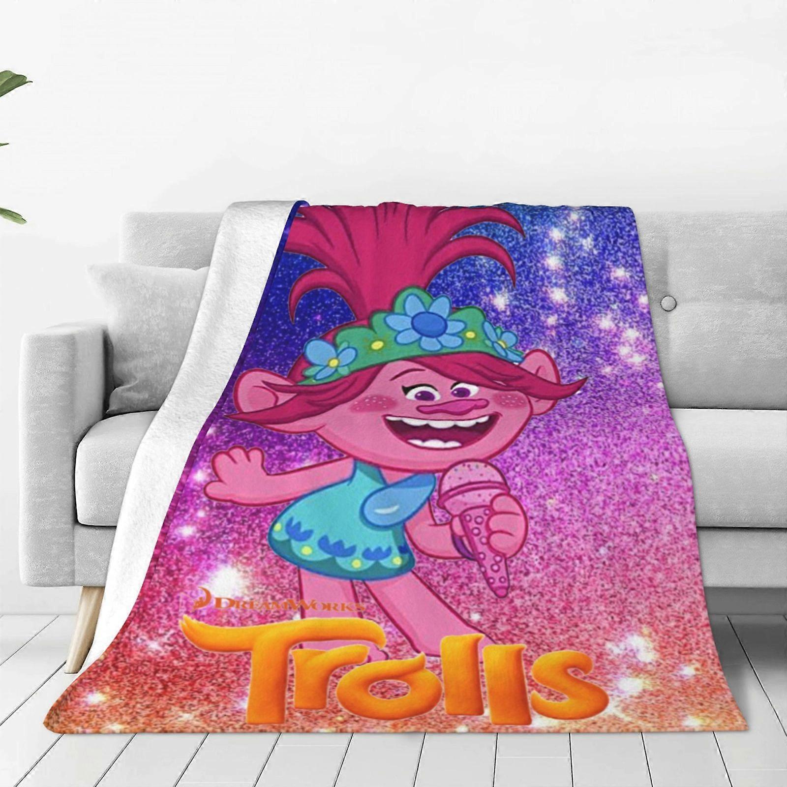 Trolls World Tour Throw Blanket Couch Bed Sofa Soft Lightweight