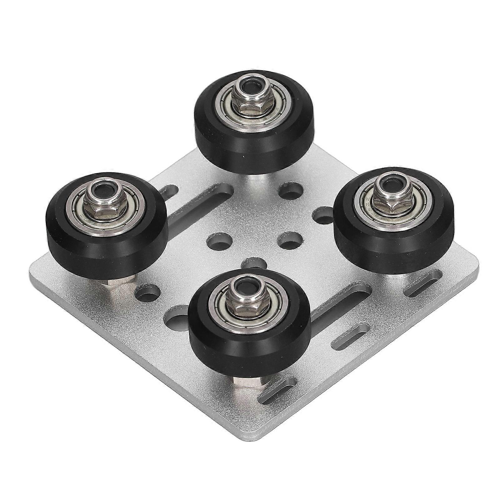 V-Portalplatte für 2020 V-Typ Aluminiumprofilräder 3D-Drucker CNC EU-Standard Silber