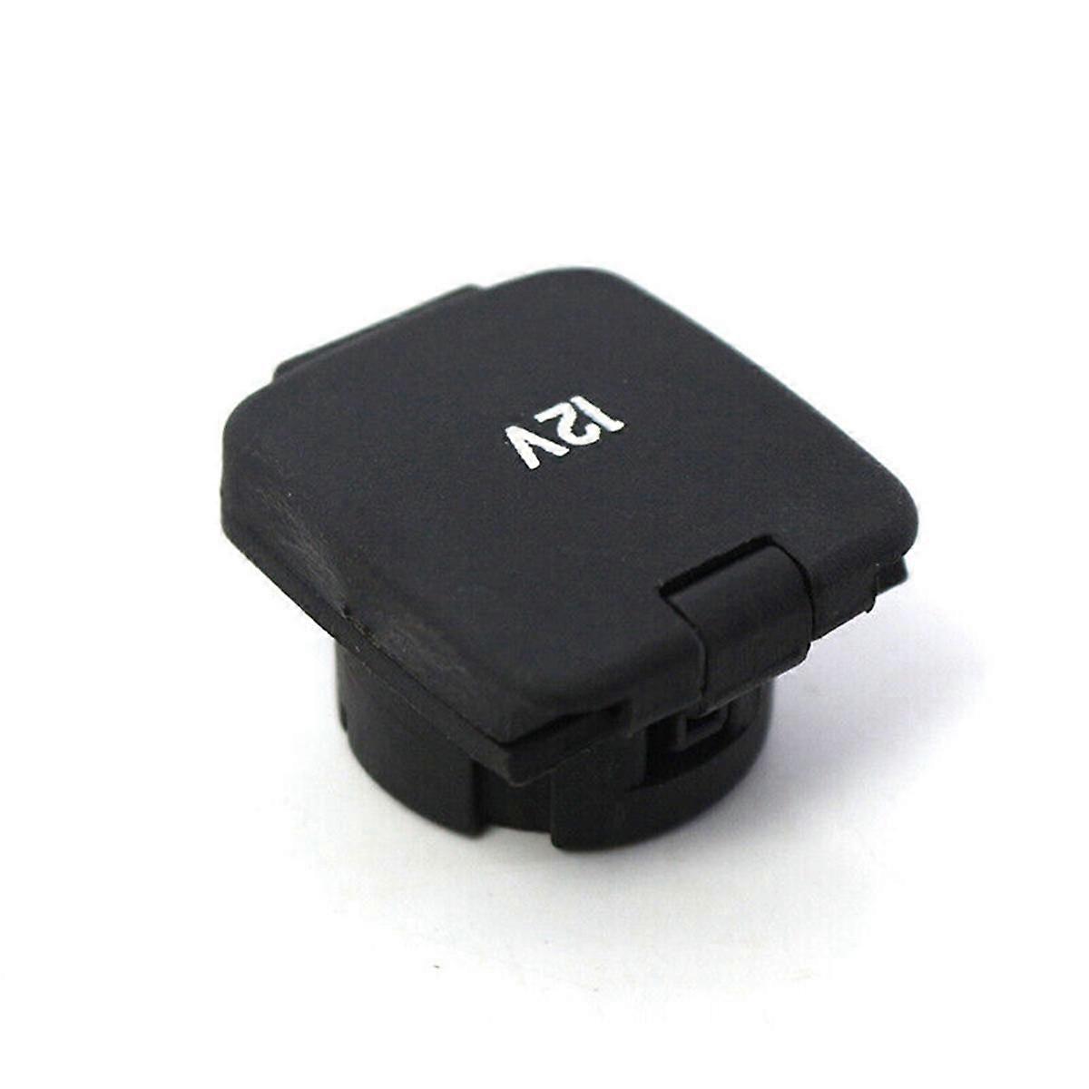 For F250 2011-17 Front Console Power Outlet Socket Cap 12V Cover Black