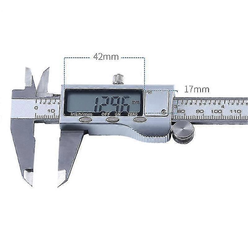 Digital Lcd Display Stainless Steel Vernier Caliper Instrument Measuring Tool
