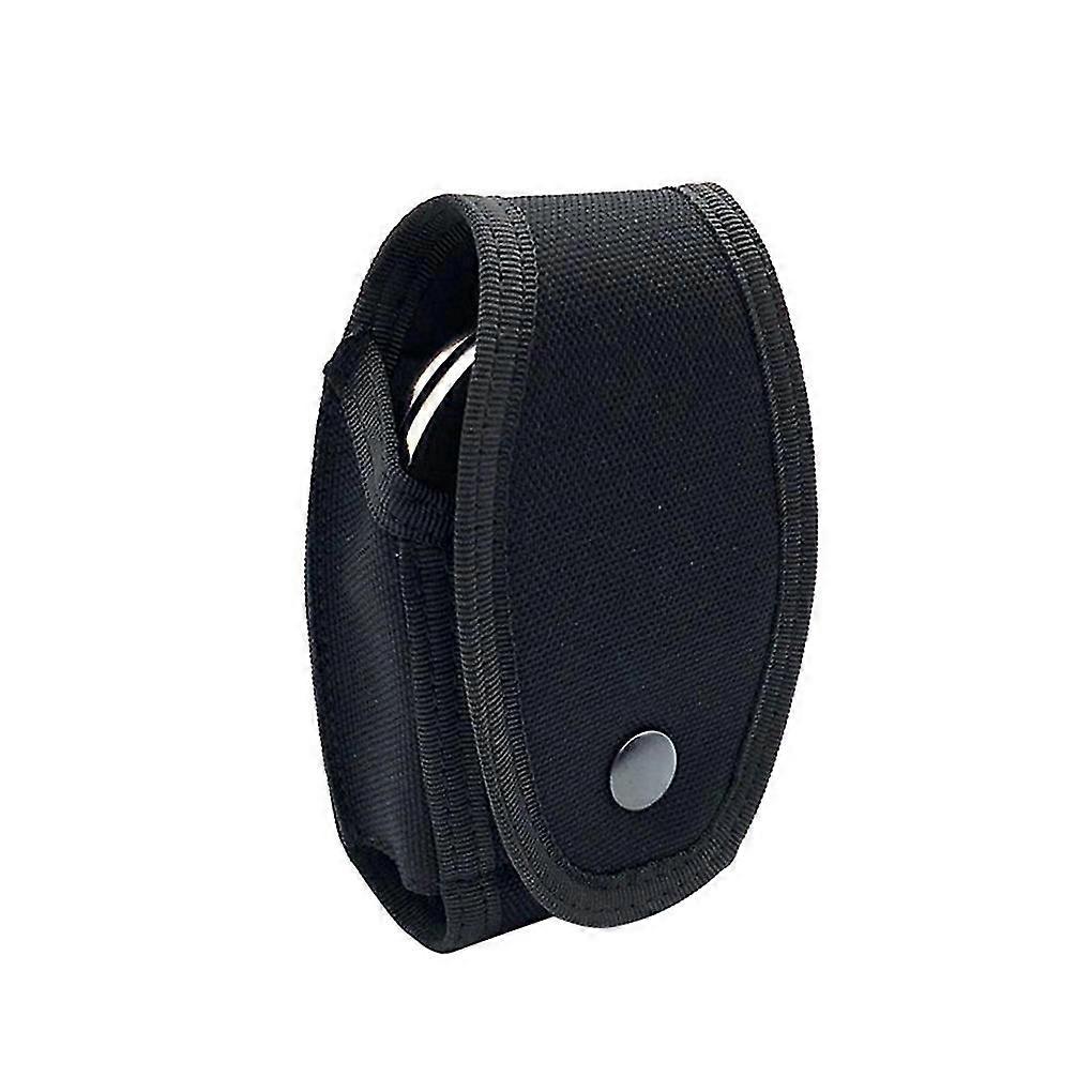 Nylon Bangle Case Pull Bangle Pouch Portable Cuff Belt Holder For Men Black