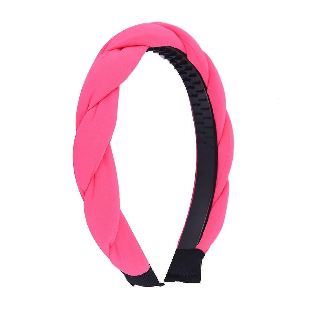 Braided Twisted Headband Pink