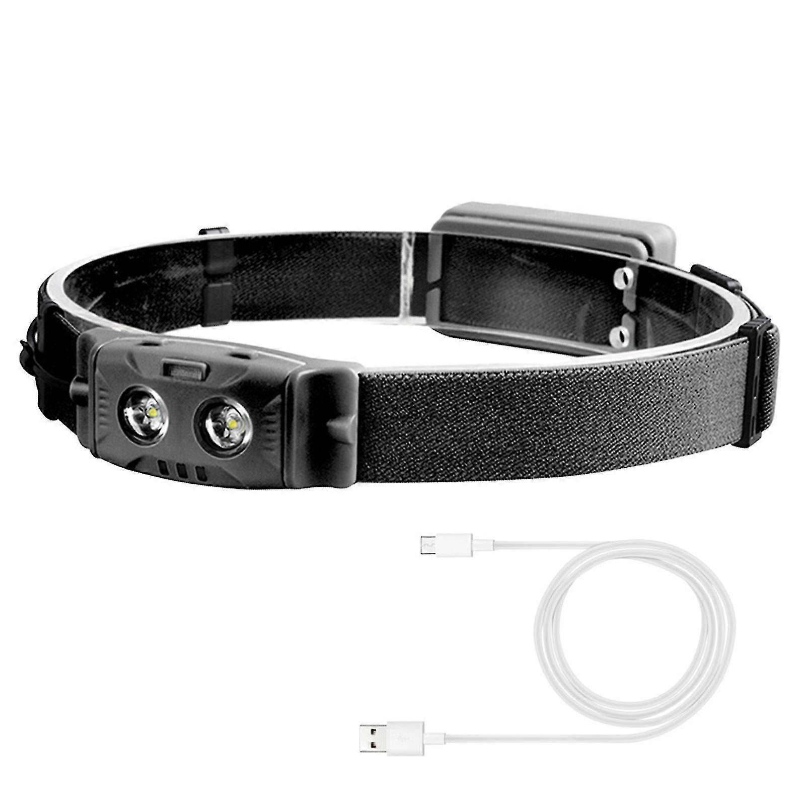 Mini Lightweight Head Flashlight Usb Charging And Portable Suitable For Running Camping