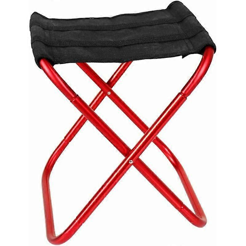 Telescopic Camping Chair, Comfortable, Does Not Take Up Space, Durable, Useful, Foldable Beach Bench, Red