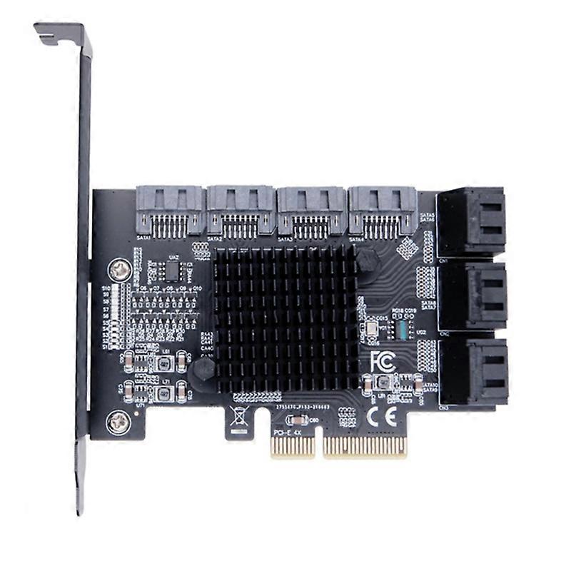 Supporto per scheda di espansione PCIe SATA 3.0 a 10 porte da 6 Gbps 10 adattatori per dispositivi SATA 3.0