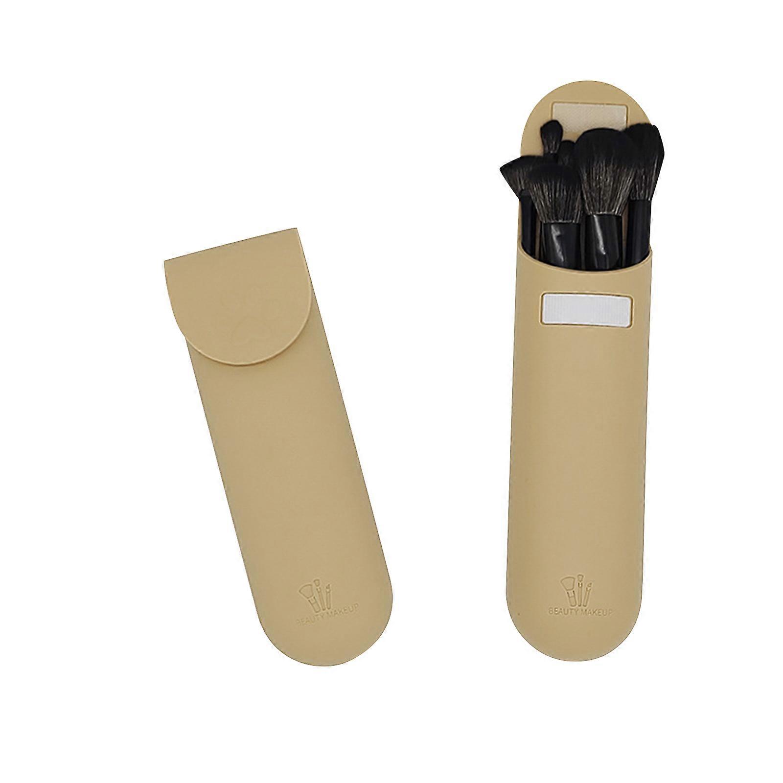 旅行化妆刷架，硅胶便携式化妆品面部刷架，适用于女性