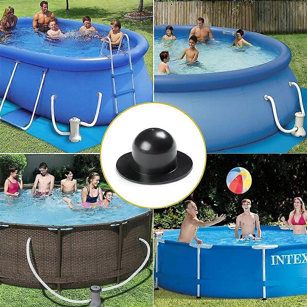 10pcs Black Pool Plug, Pool Strainer Hole Plug, Wall Inlet Replacement Fitting Ground Pool Filter Pump Strainer Plug