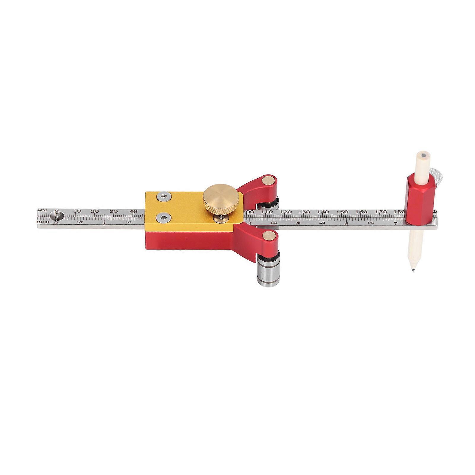 Wheel Marking Gauge Sliding Wood Scribe Tool DIY Parallel Linear Arc Drawing Height Measurement