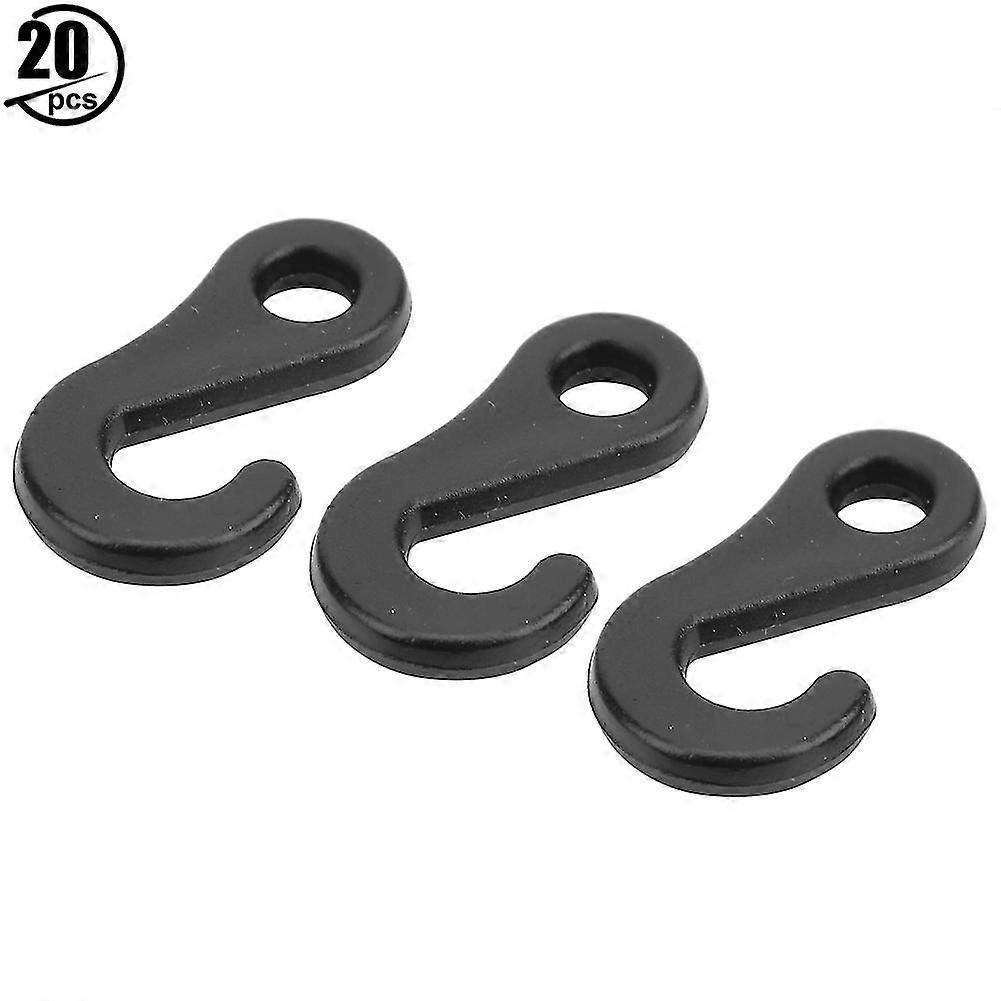 20Pcs High Temperature Resistance PVC S Shape Tent Hooks