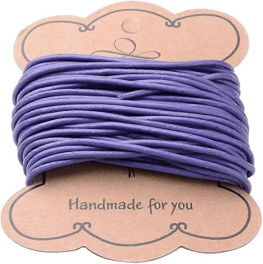 10m Round Leather Cord 2mm Cowhide Jewelry Making Material for DIY Bracelet Necklace Making