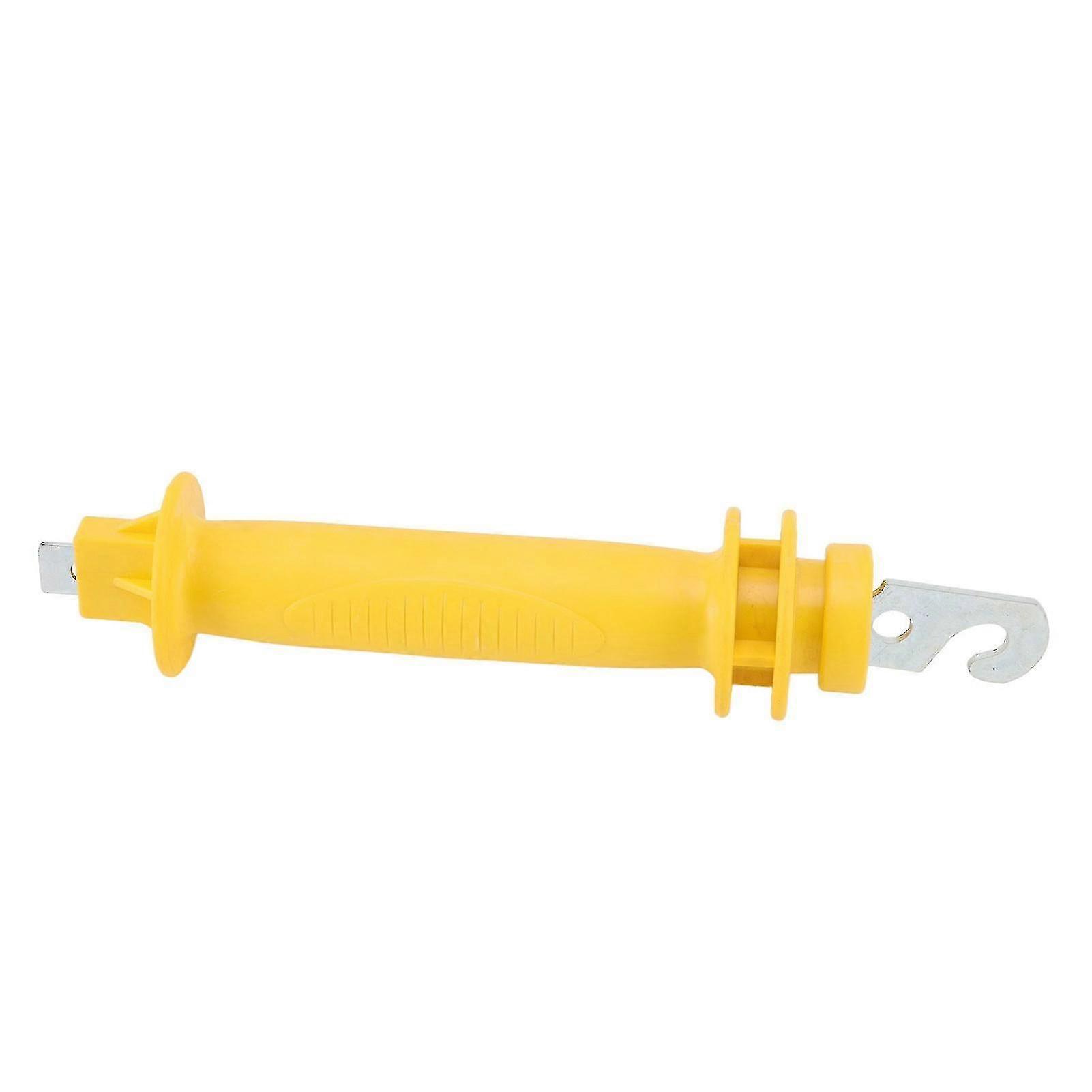 Electric Fence Handle - Insulated PE Gate Grip Bar with Metal Hook for Farm Pasture