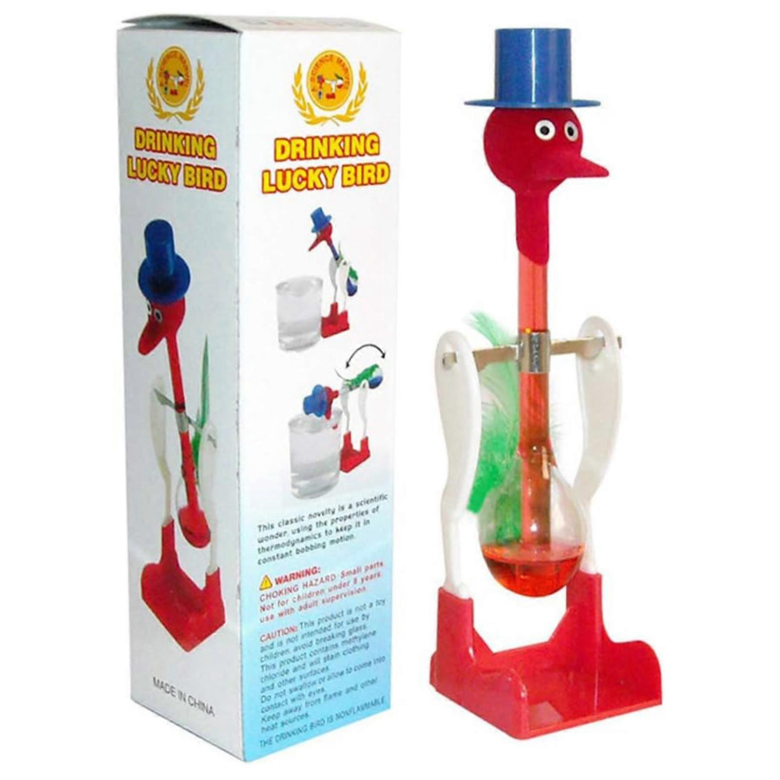 Creative Non-Stop Liquid Drinking Glass, Lucky Bird Duck Bobbing Magic Prank, Interactive Development Educational Kids Toy Gift
