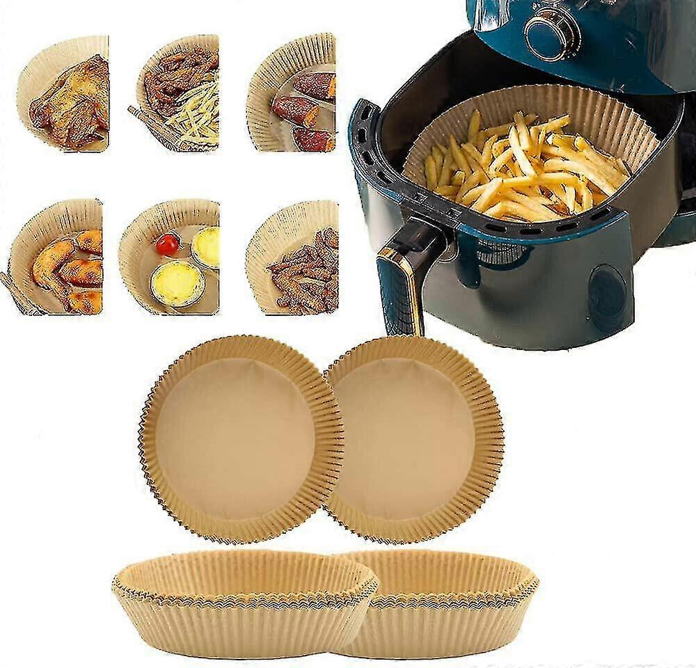 50/100 st Air Fryer Engångspappersfoder Non-stick Form Bakplåtspapper