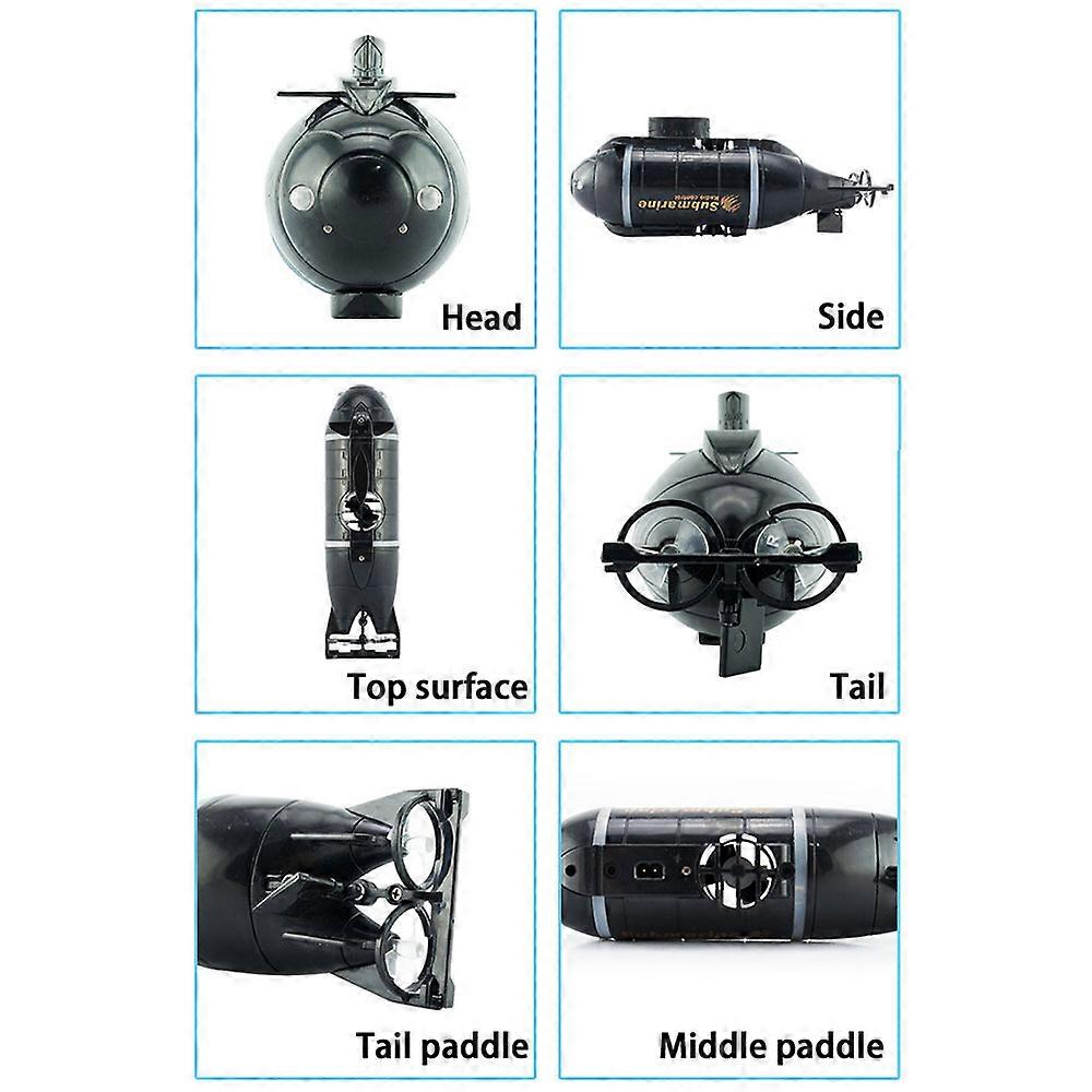 Mini RC ubådsbåd 6CH elektronisk skib Subs Dykning Legetøj Vandtæt båd Børn Legetøj