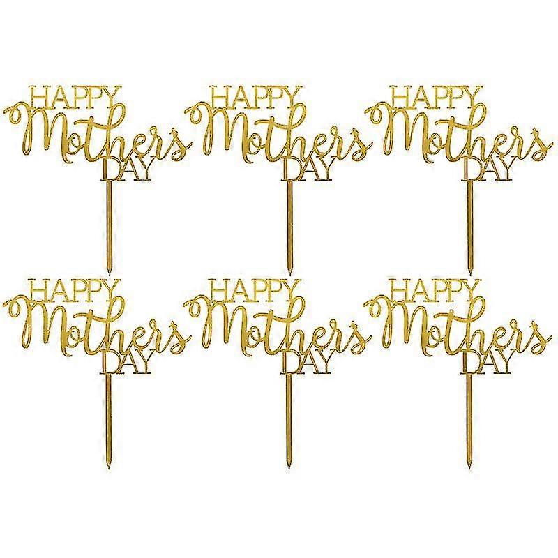 6pcs Birthday Cake Insert Cards