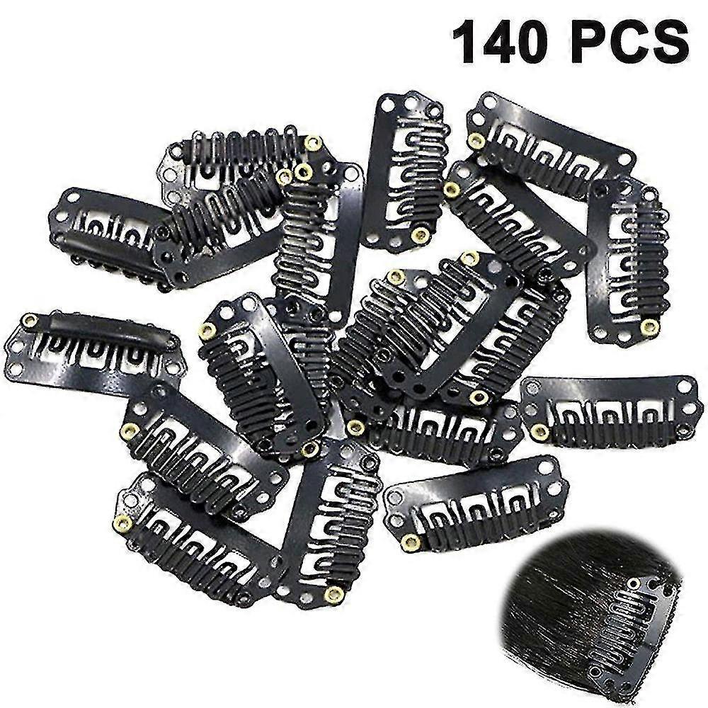 140 Pieces Wig Clips, U Shape Snap Clips Iron Replacement Hair Clips
