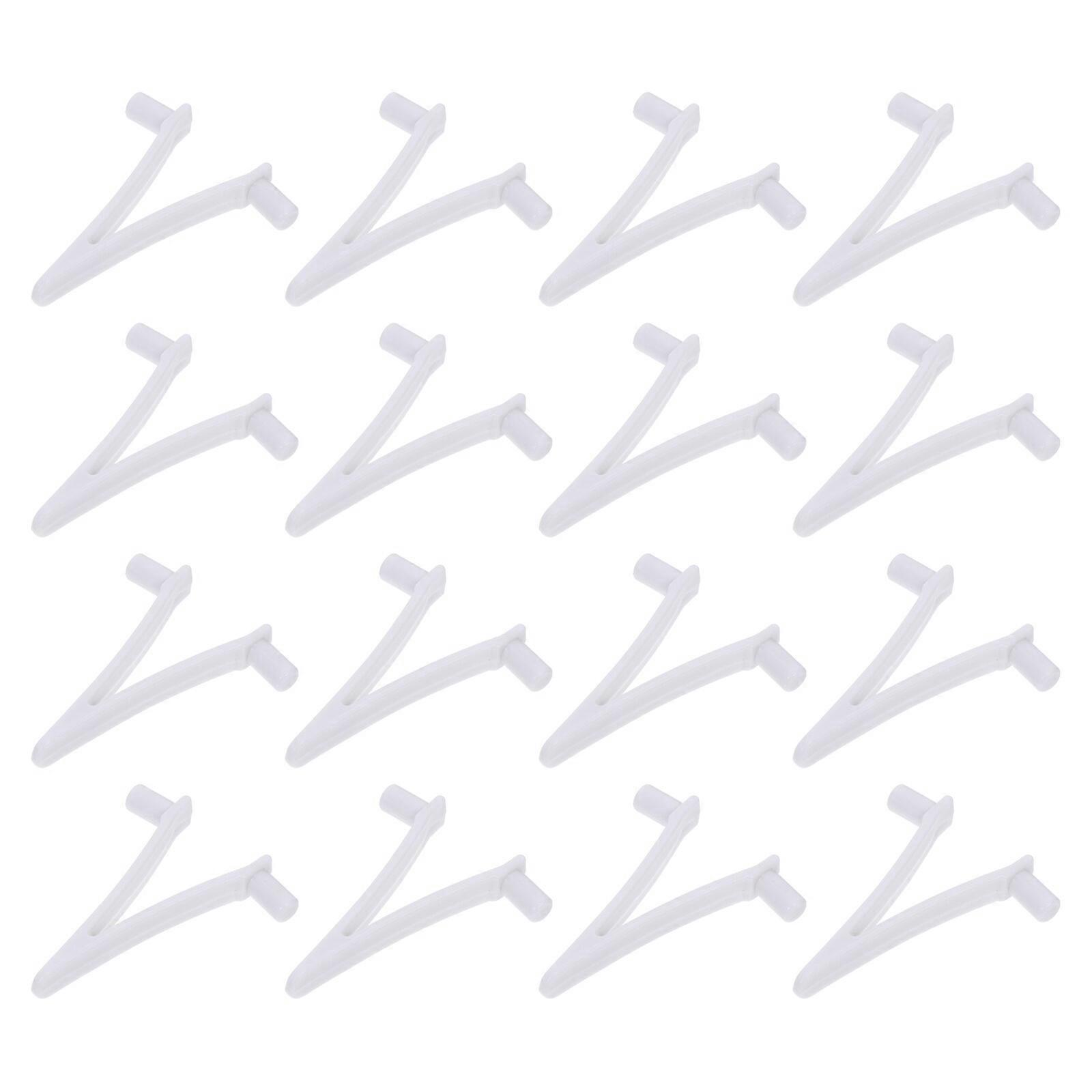 24 Pcs Swimming Pool V-clip Plastic Pool Hydrotherapy Brush Clips