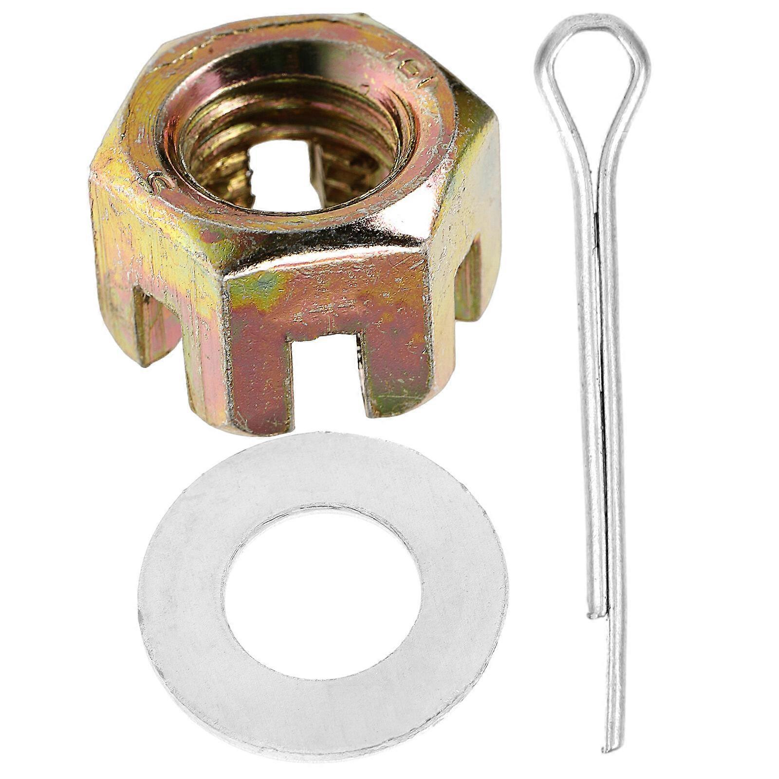 1 Set of Trash Can Wheel Gasket Nut Latch Outdoor Dustbin Wheel Gasket Nut Latches Replace