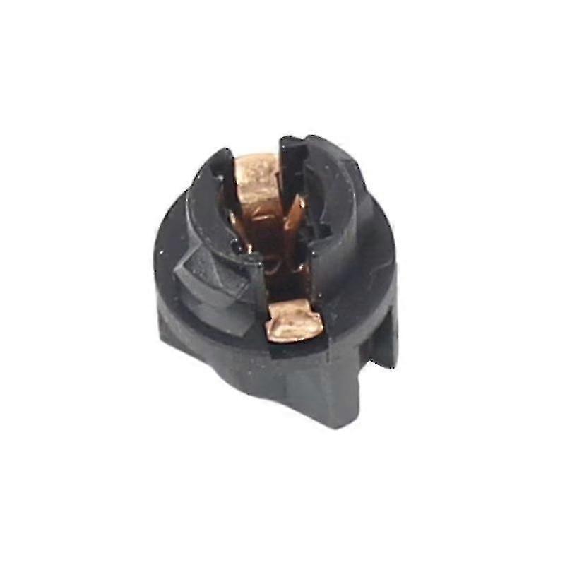 T5 Socket For Instrument Panel Dash Light Car Gauge Cluster Bulbs Base(10pcs, Black)