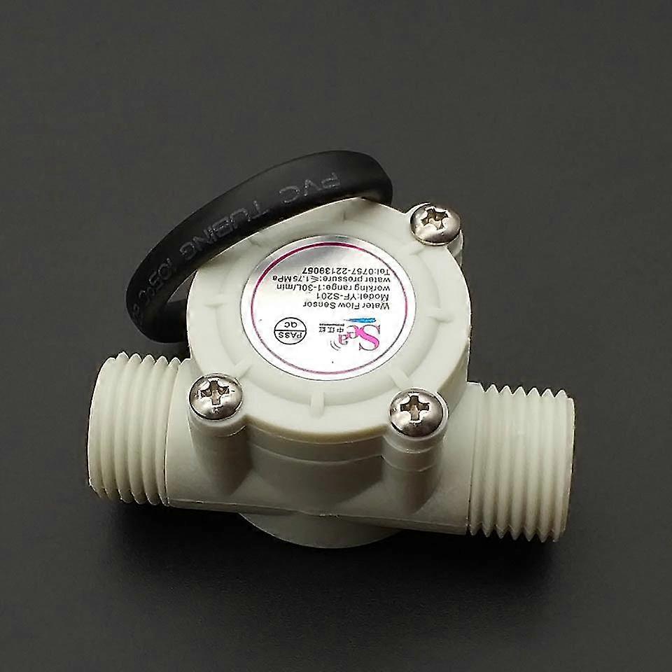 Jinzhaolai Water Flow Sensor Flowmeter Hall Flow Sensor Water Control 1-30l/min 2.0mpa Yf-s201