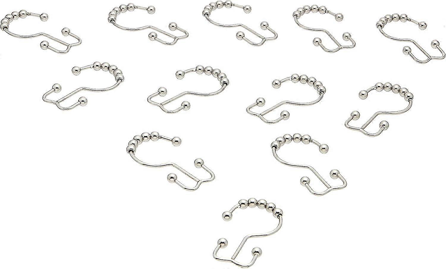 Shower Curtain Hooks Double Sided Hooks Nickel