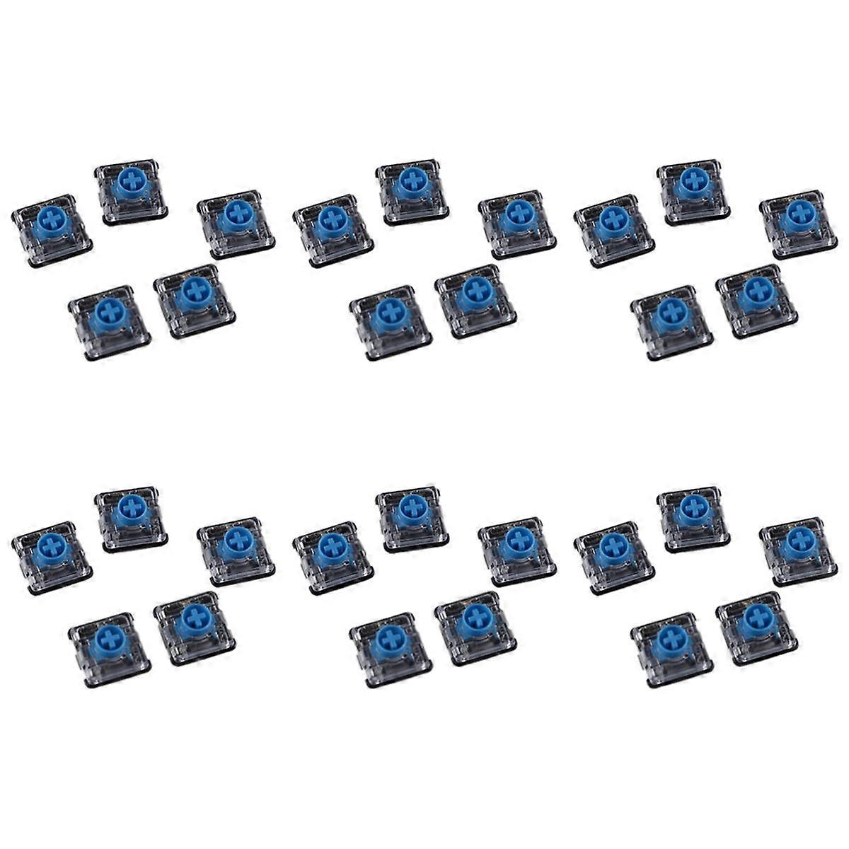30Pcs Low-Profile V2 Axis Switch Accessories Silent Gaming Mechanical Keyboard Switches for Mini 1353 Green Axis
