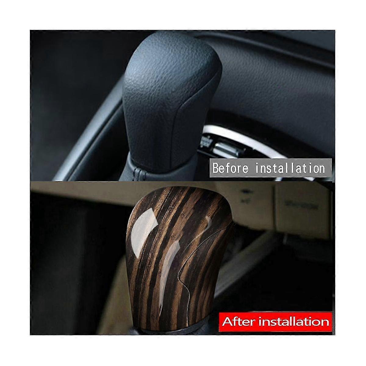 Peach Pattern Gear Shift Knob Cover For Car Interior Gearshift Head Sequin Decorative Stickers