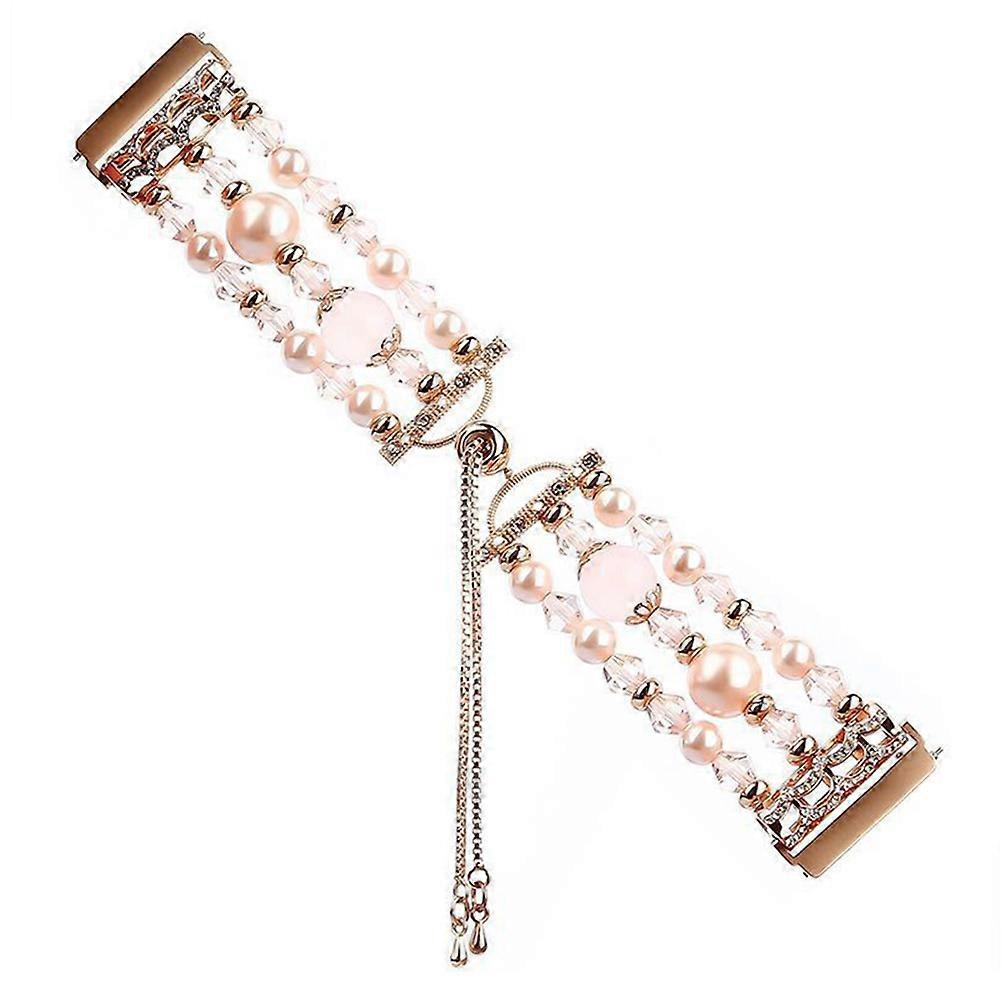1 Pc Adjustable Watch Strap Crystal Agate Band Watch Chain Compatible for Fitbit