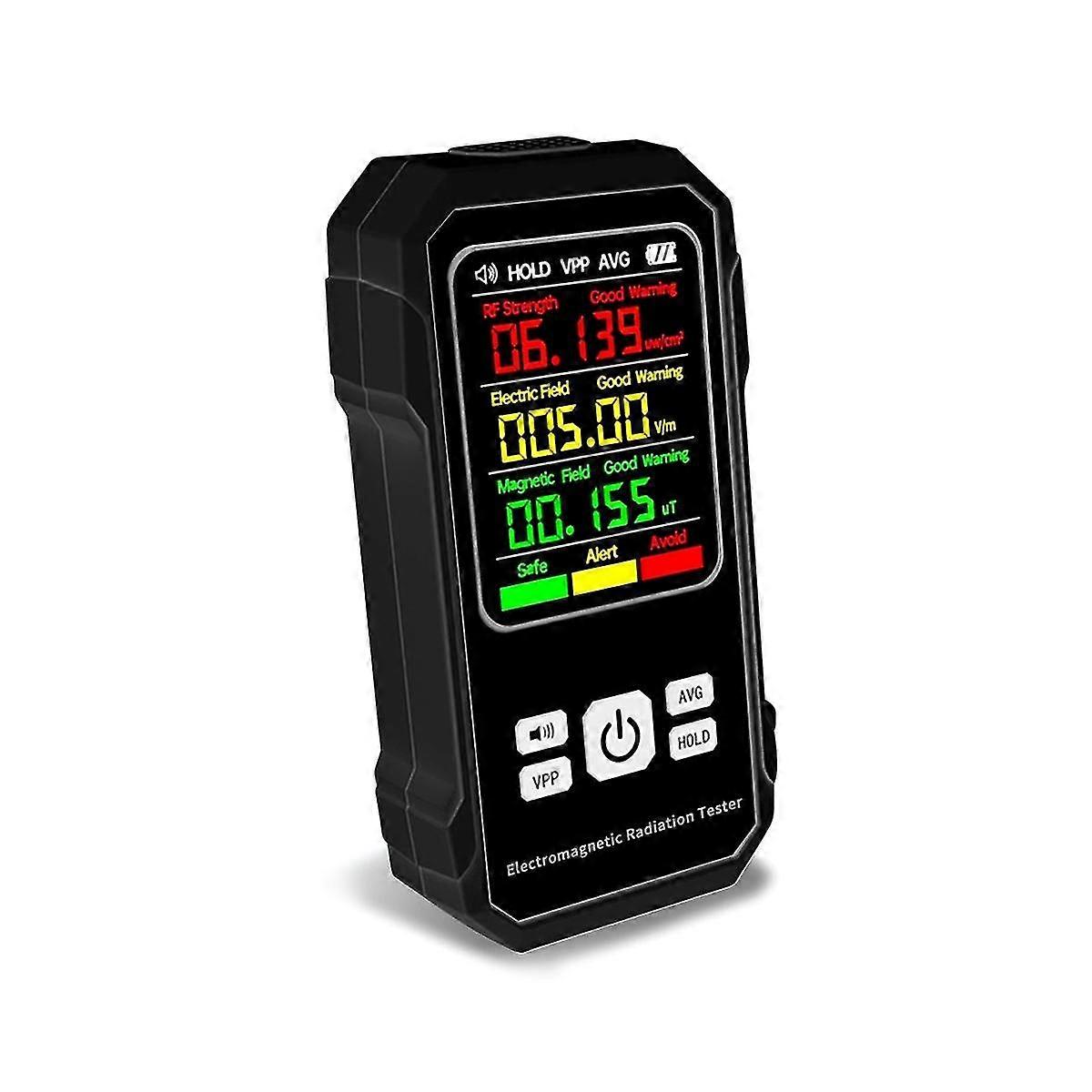 2024  Electromagnetic Radiation Detector Electric Magnetic Field Tester Meter Rf Strength Detection Devic