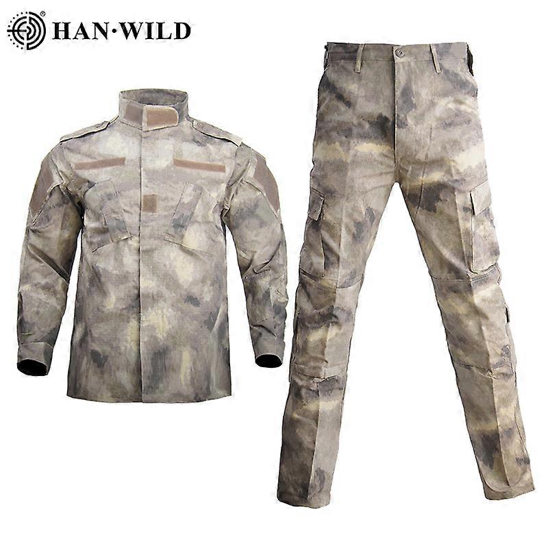 Multicam Camo Manlig Säkerhetsstrid Uniform Enhetlig Taktisk Stridsjacka Special Force Utbildning Armékläder Safari Suit Byxor