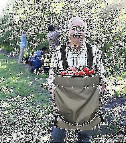 Harvest Apple Picking Bag - Waterproof 600d Fruit Storage Apron Pouch, Heavy Duty And Ajustable