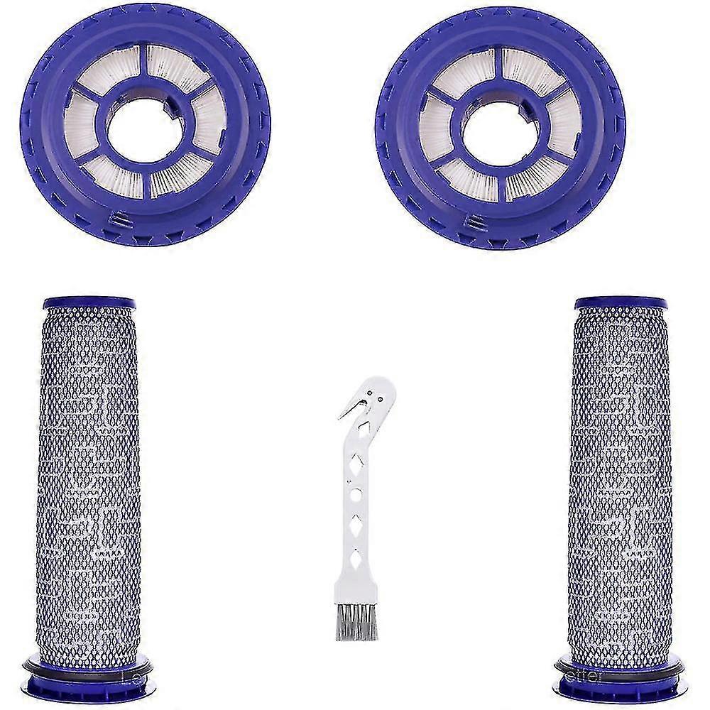 2 Pack Hepa Post Filter & Pre Filter For Dyson Dc41/dc65/dc66/up13