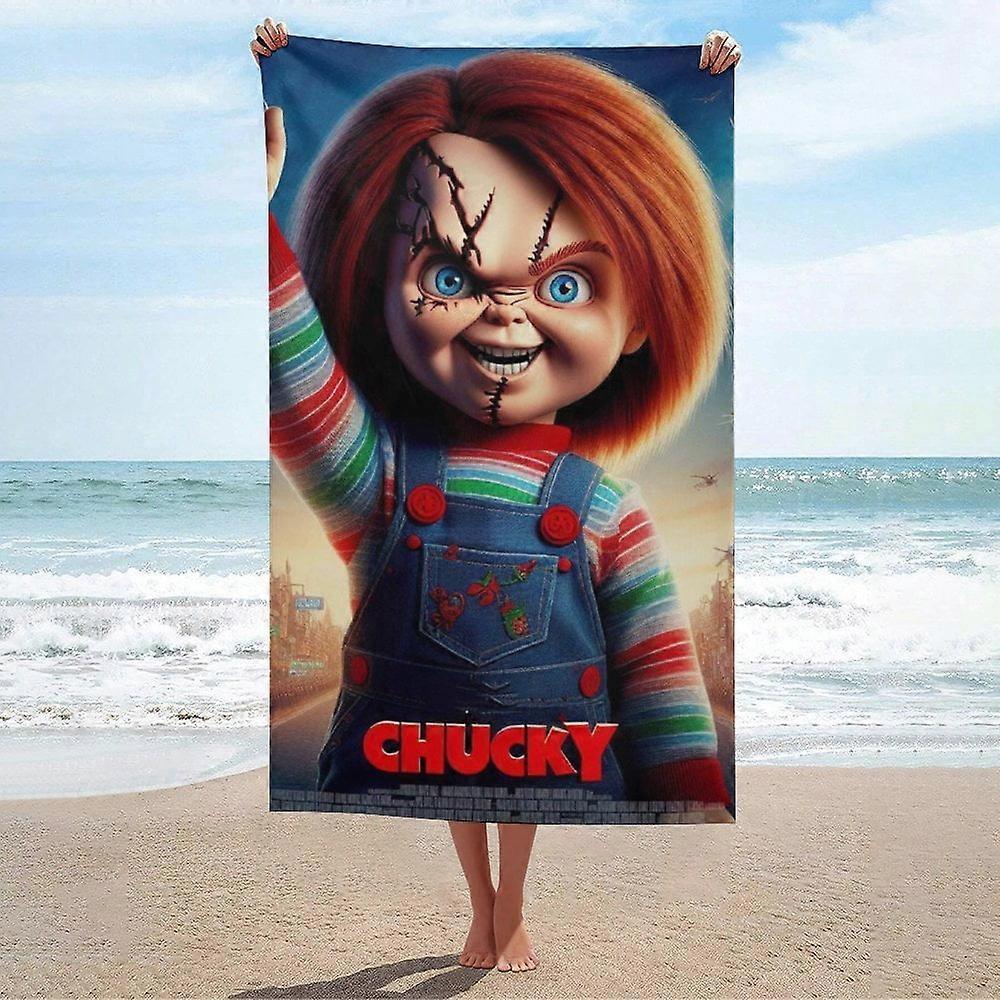 g1069Chucky Beach Towel Microfiber Soft Absorbent Quick-Dry Bath Towels wrzd1069