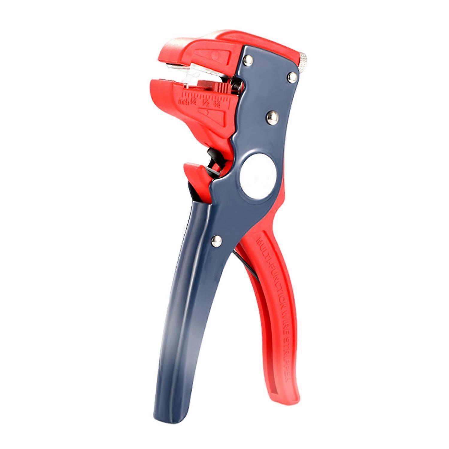 Self Adjusting Wire Stripper with Depth Stop Non-Slip Handle Ergonomic Design Easy to Use Portable