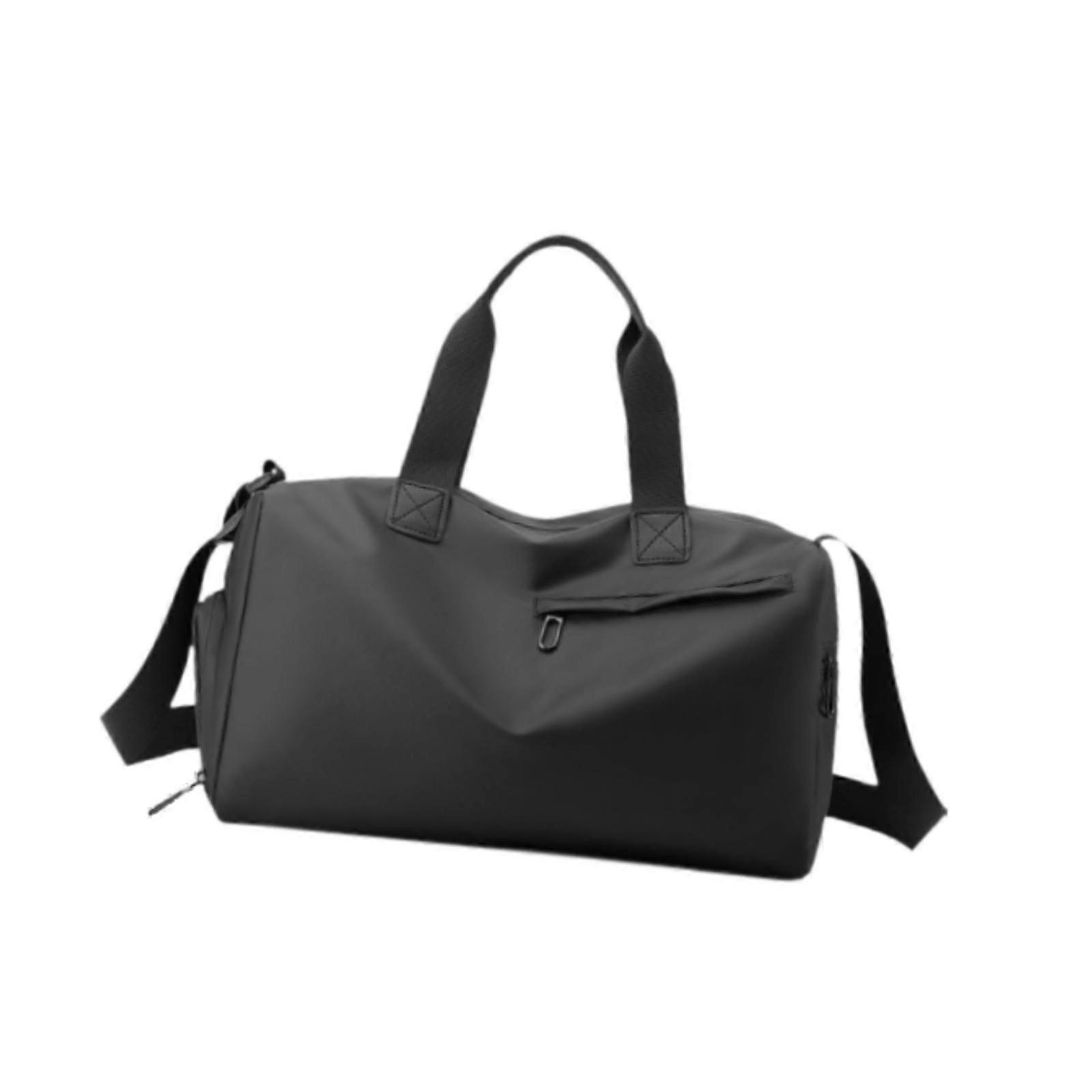 תיק דאפל נסיעות עם רצועת כתף מתכווננת נשלפת תיק דאפל ספורט שחור