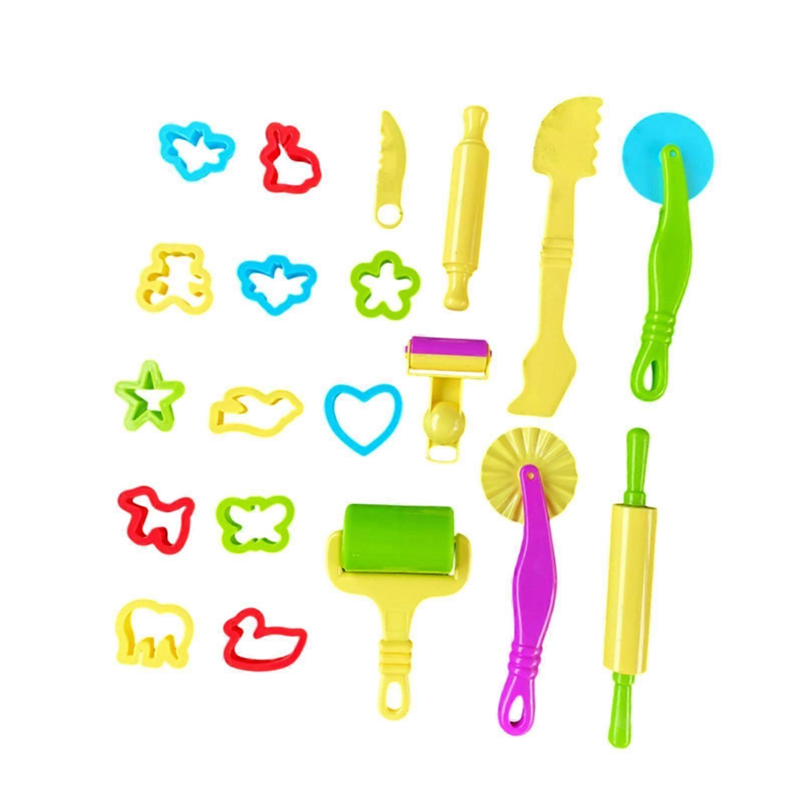 20x Kleiset voor kinderen Kleigereedschapsset voor meisjes jongens kinderen kinderen