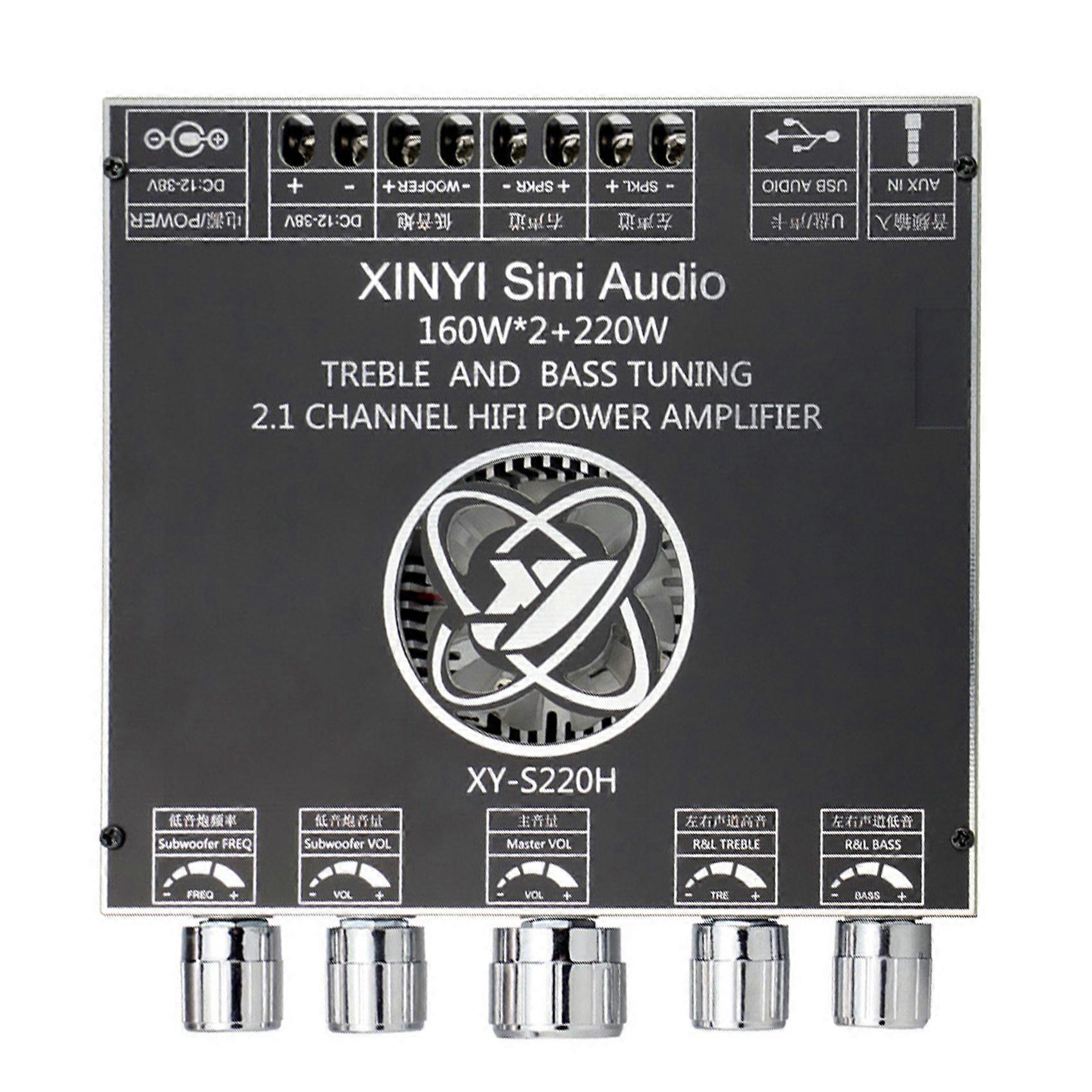 XY-S220H 160Wx2+220W Leistungsverstärkerplatine TDA7498 2.1 Zweikanal-Bluetooth-kompatibel 5.1 Subwoo