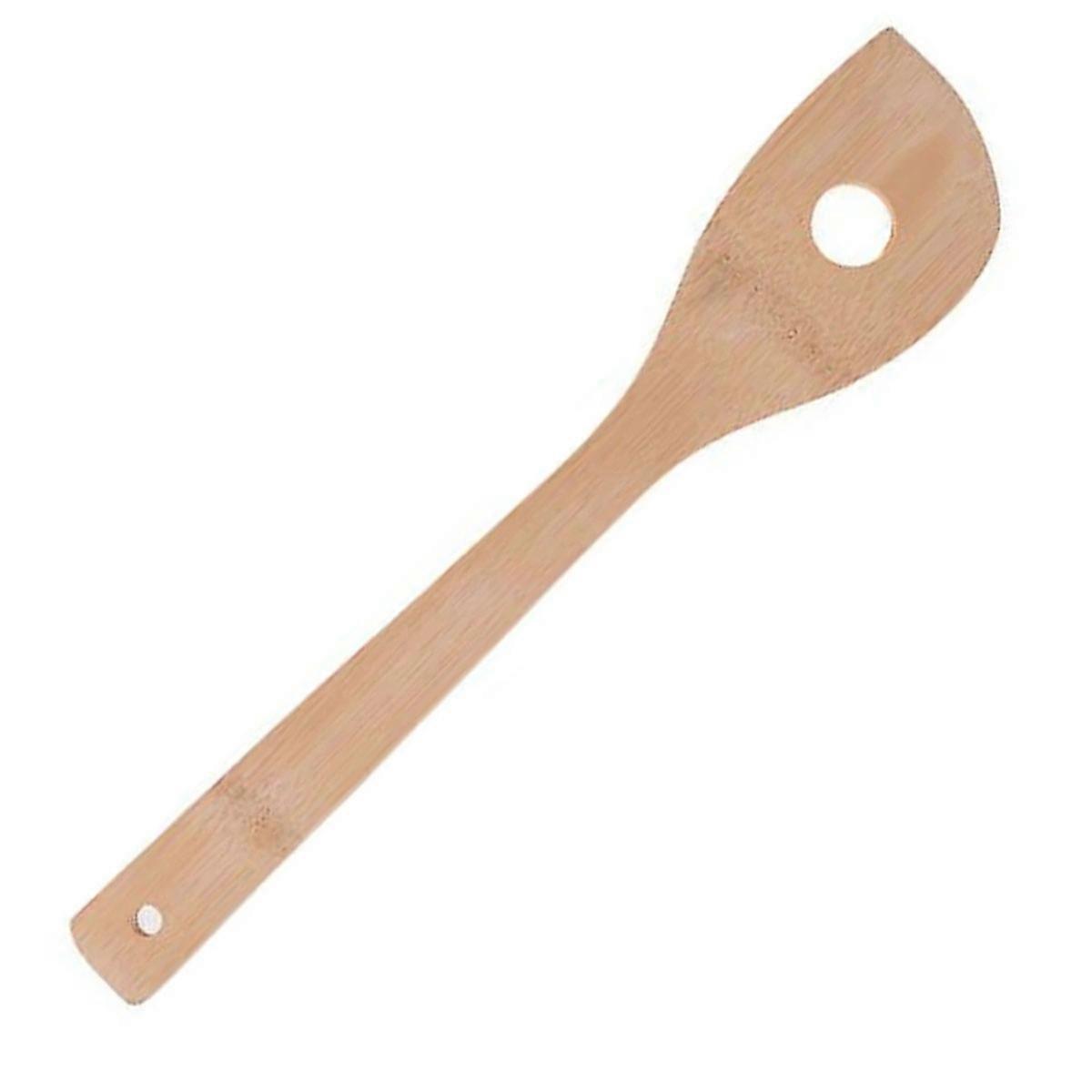 6-Piece Bamboo Spoon Spatula Kitchen Utensil Mixing Set