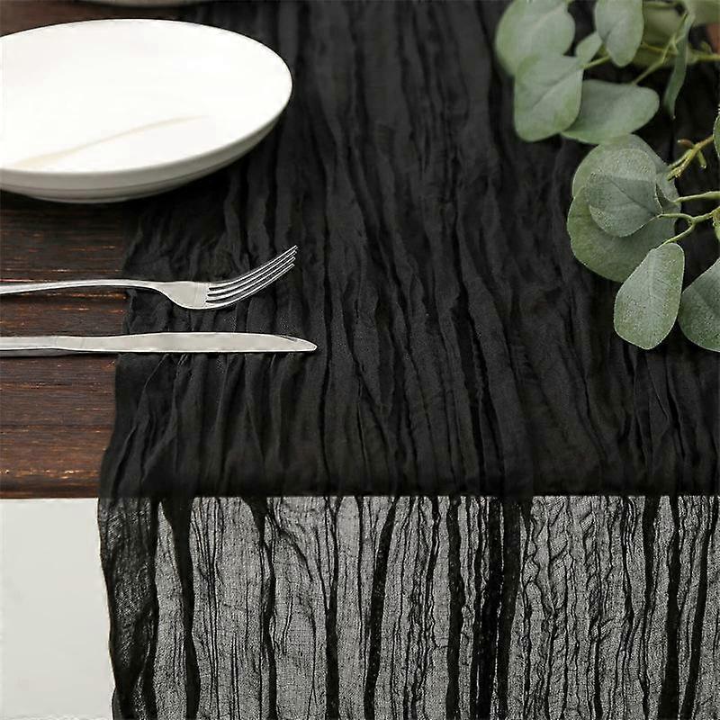 Semi-Sheer Gauze Table Runner Sage Cheesecloth Table Setting Dining Vintage Wedding Party Christmas Banquets Arches Cake Decor