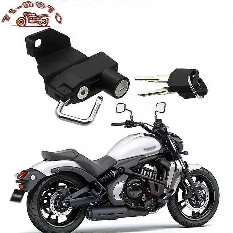 カワサキVN650バルカンS 650 2015-2019 2018 2017 2016オートバイアクセサリーヘルメットロックマウントフックサイド盗難防止セキュリティ