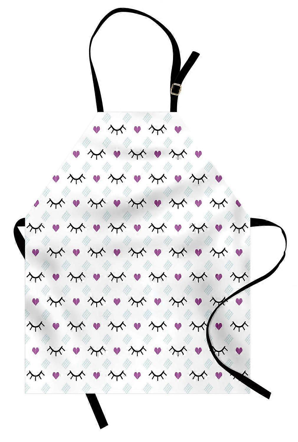 Eyelash Apron for Cooking in Adult Size | Stylish Cooking Apron with Eyelash Design | Durable Fabric for Kitchen Use