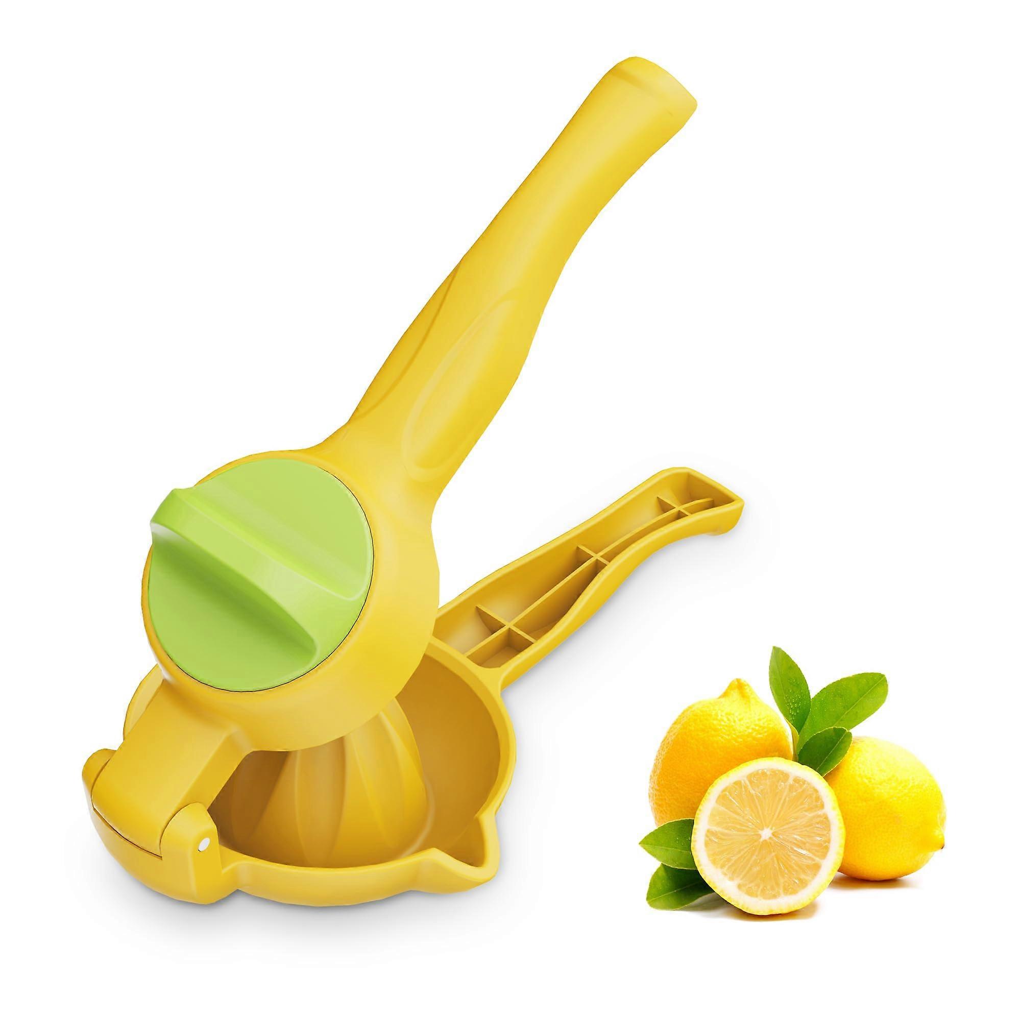 Manual Lemon Juicer with Rotating Blade, High Yield Design, Easy Cleanup, Durable Material, Compact Size for Home Use